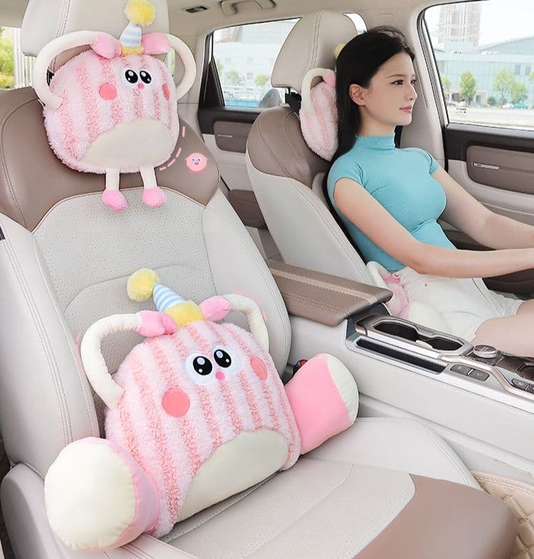 腰痛クッション 車用 かわいい動物型腰痛サポートクッション