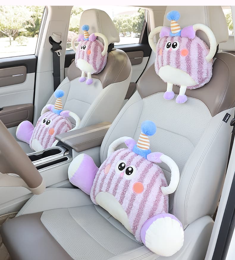 腰痛クッション 車用 かわいい動物型腰痛サポートクッション
